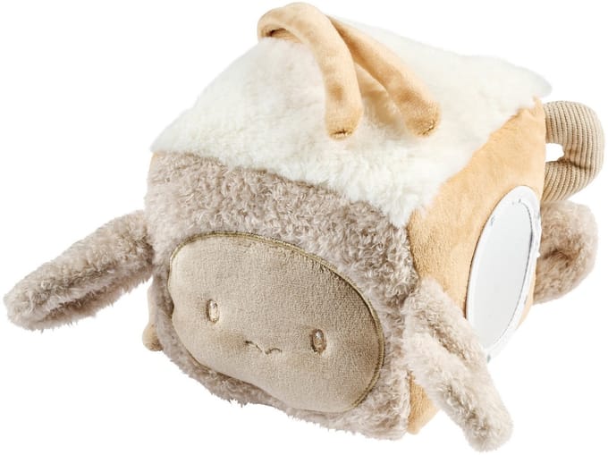 Nattou Lapidou Zachte Activiteiten Kubus - 18 cm - Beige