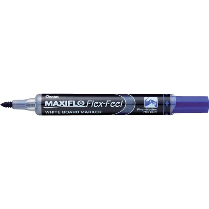 Whiteboardmarker Pentel MWL5SBF Maxiflo rond 1.5-4.5mm blauw