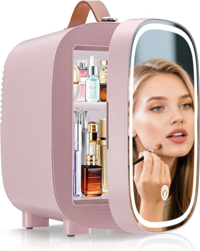 Skincare Fridge 4L - Organizer - Make up Koelkast - Beauty Fridge - Roze
