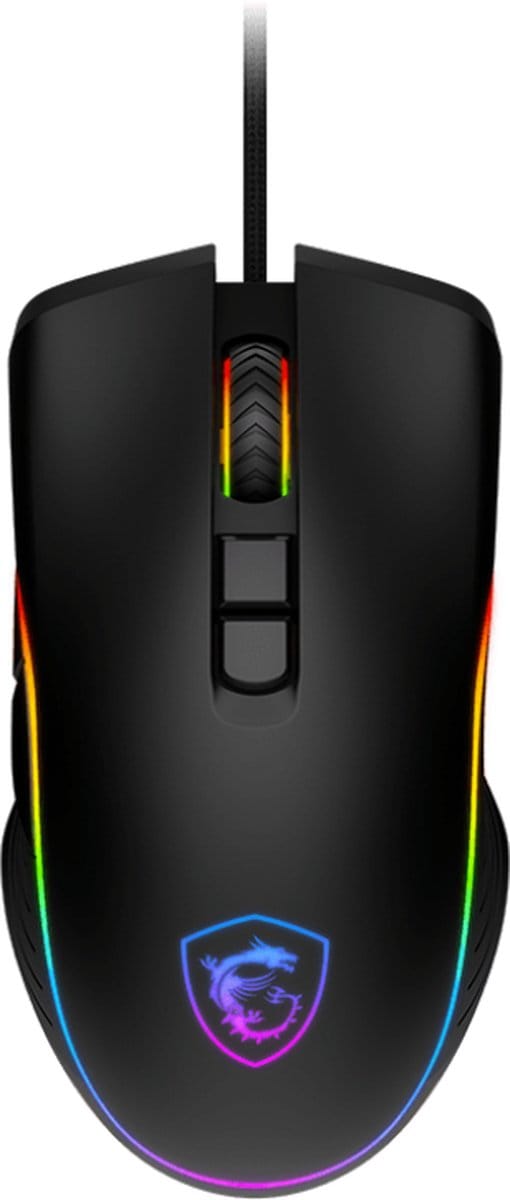 MSI FORGE GM300 - mouse - USB 2.0 - Muis - Optisch - 7 knoppen - Zwart