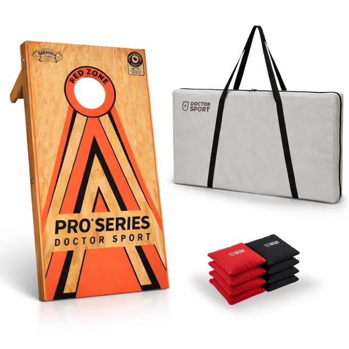 Dr Sport Cornhole Pro+ bord - 120x60 cm - 100% hout - 14 kg