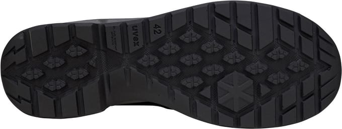 Uvex 2 Trend H'alb-schoenen S1P 69082 Zwart, grijs, rood (69082)
