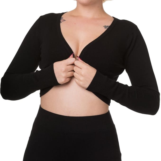Banned - Flickers Bolero - 2XL - Zwart