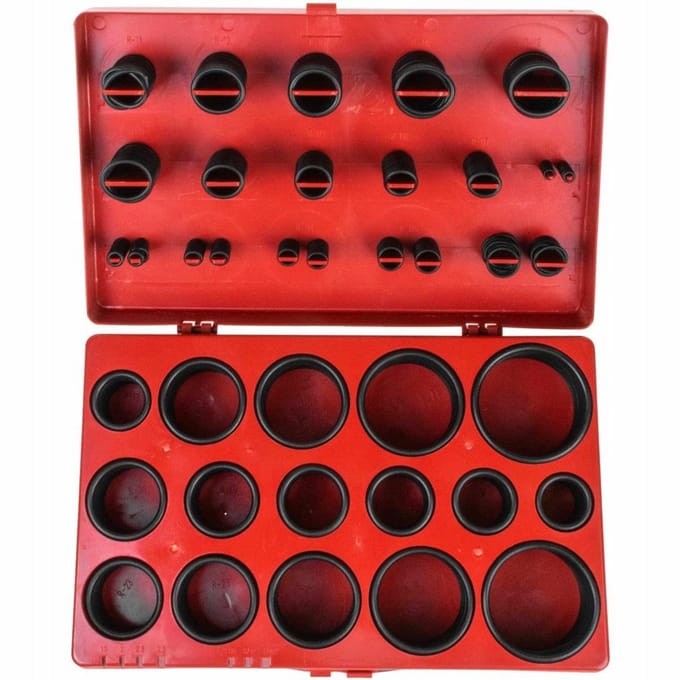 AWTools Serie - O-ring Pakking Set - 419 Stuks - NBR Rubber - 30°C tot +100°C