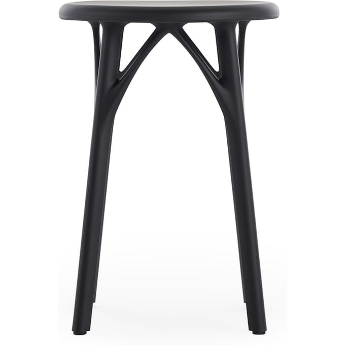 Kartell A.I. Stool Light Barkruk - zwart - Hoogte 45 cm