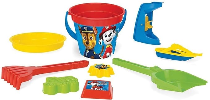 Strandspeelgoed Paw Patrol - Strandemmer - Strandschep - 9 Delig