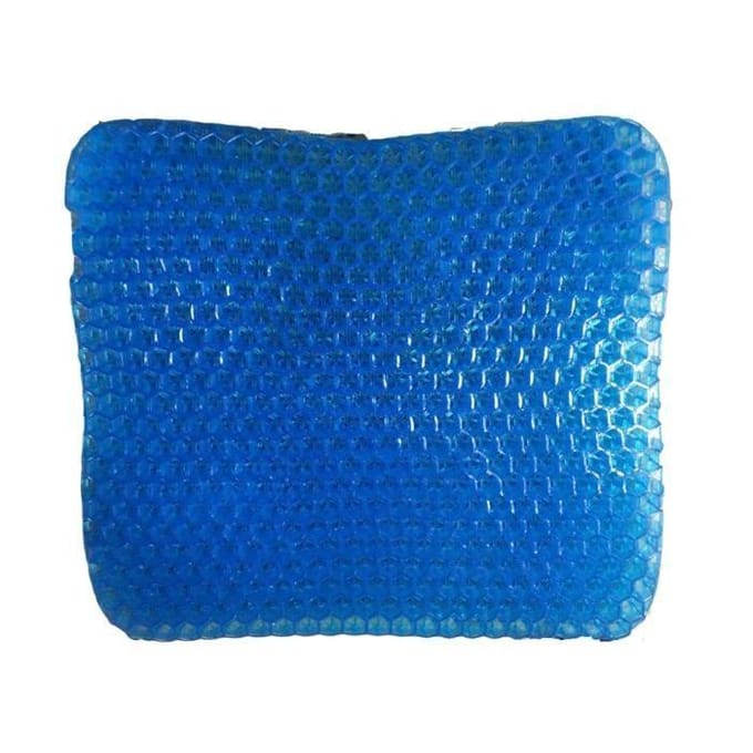 Zitkussen - 38x30cm - IJsgel - Honingraat - Comfortabel blauw