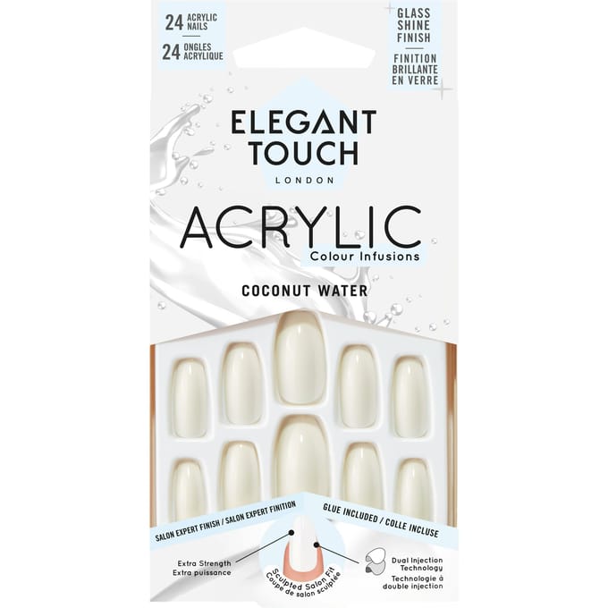 Elegant Touch Colour Acrylic Coconut Water Nails