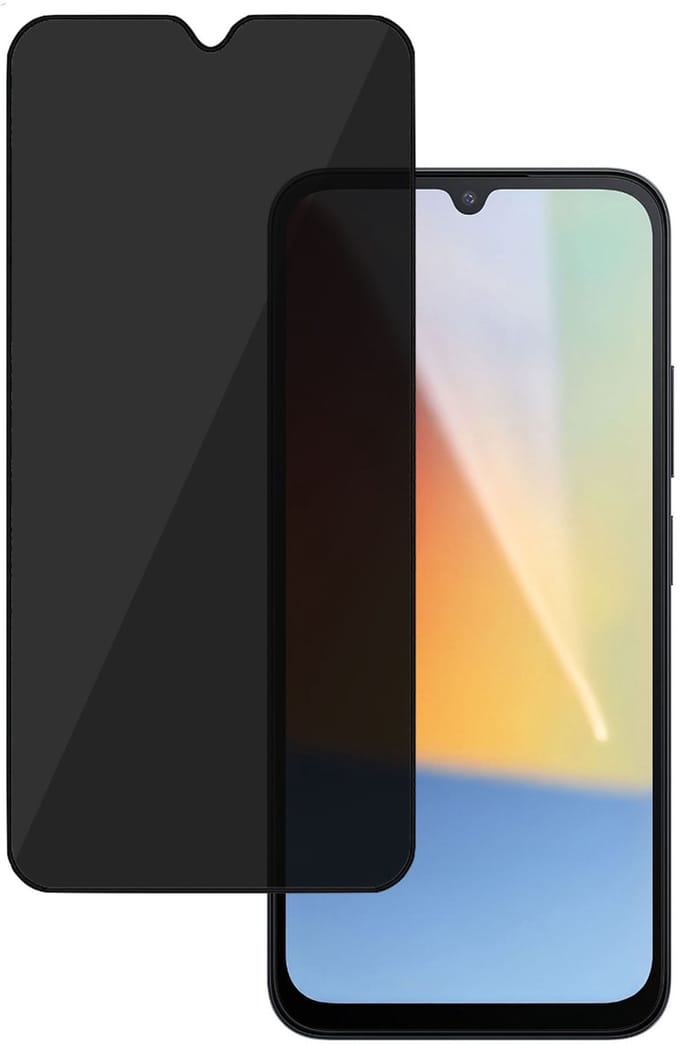 TechNow Privé Screenprotector geschikt voor Xiaomi Redmi A7 Pro 4G Screenprotector - Privacy Beschermglas - Rounded - Privacy Proteqt+