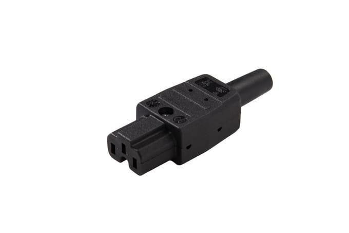 Martin Kaiser C15A Hete Apparaat Aansluiting 155° 10A Zwart - 789/SW [5 Stuks]