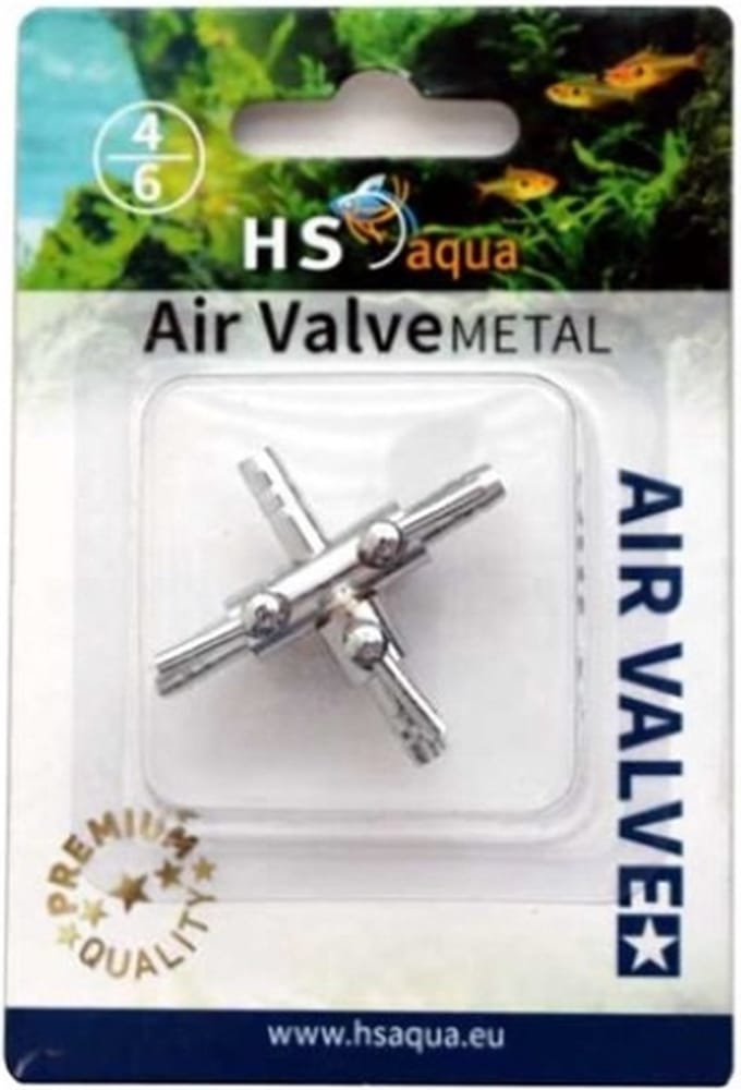 HS Aqua 3-Weg Luchtkraan Metaal 4-6MM
