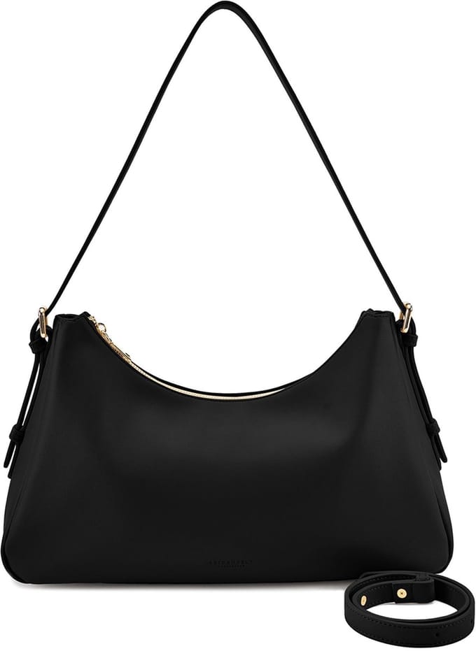 SEIDENFELT MANUFAKTUR schoudertas Nelma Shoulderbag Black zwart