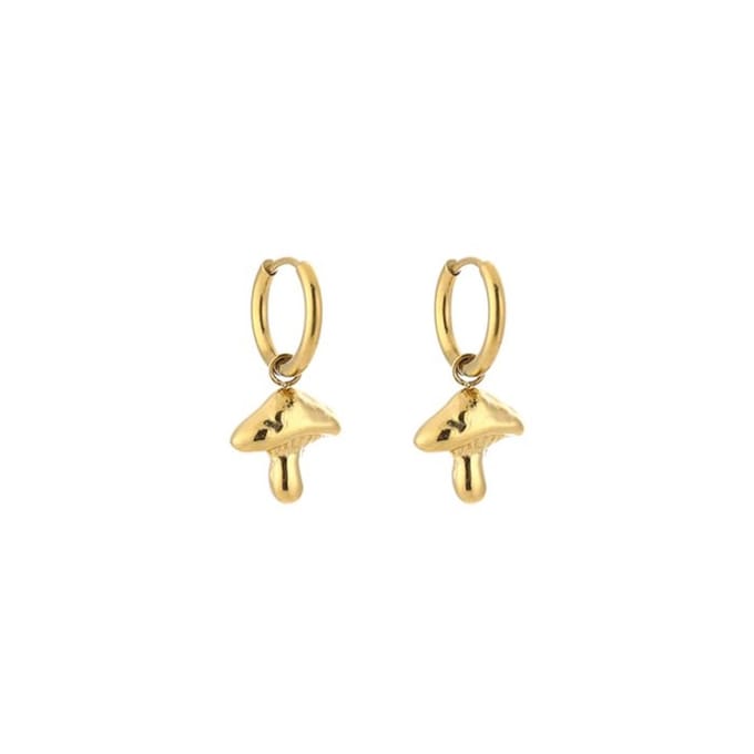 Bijoutheek Oorhangers Paddenstoel Goud
