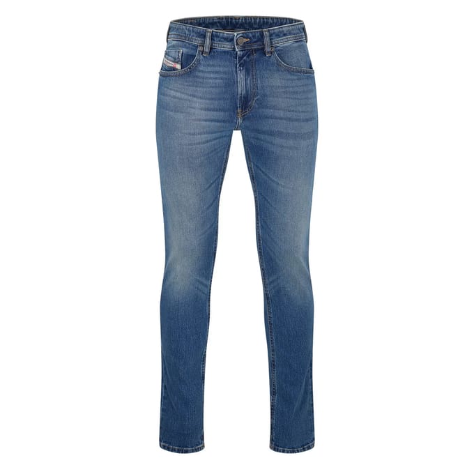 Diesel Heren Denim Midden Hoogrecht Jeans (Blauwe Denim)