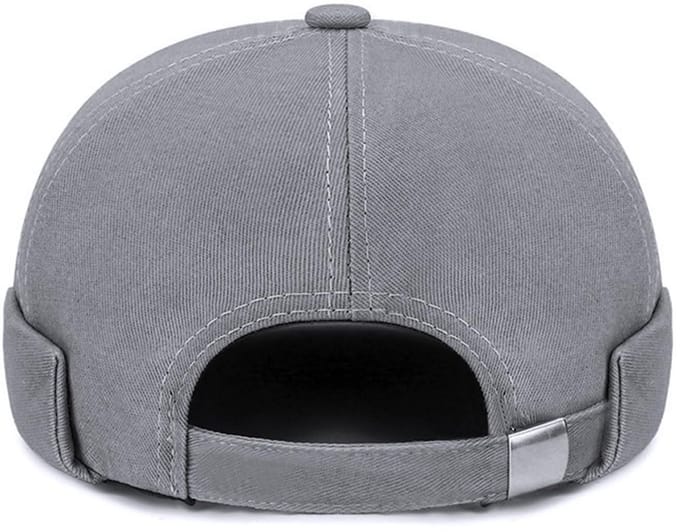 Dailygoods- Dockermuts Grijs - Verstelbaar - Katoen - Retrostijl - Schedelcap - Duurzaam - Beanie