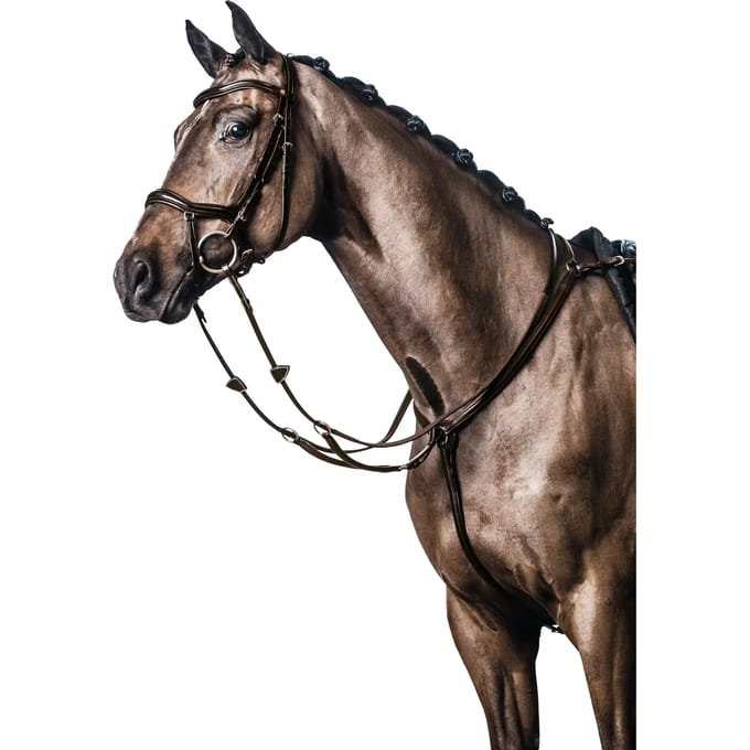 Zacht leren borstplaat HorseGuard