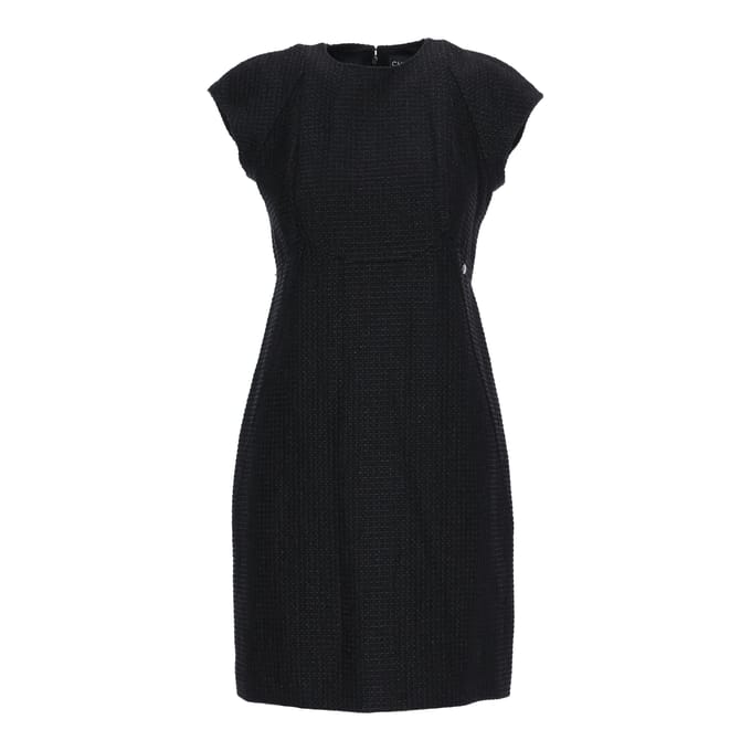 Chanel Zwarte Sheath Jurk - '10s