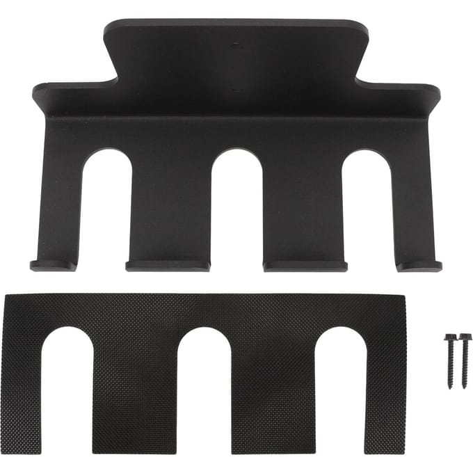Wandgemonteerde Halterhouder Zware Uitvoering Koolstofstaal Verticale Hangende Halter Opbergrek voor Thuis black