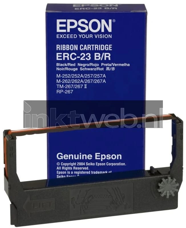 Epson Kleurtape C43S015362 Origineel ERC2BR Geschikt voor apparatuur (merk): Epson Zwart, Rood 1 stuk(s)