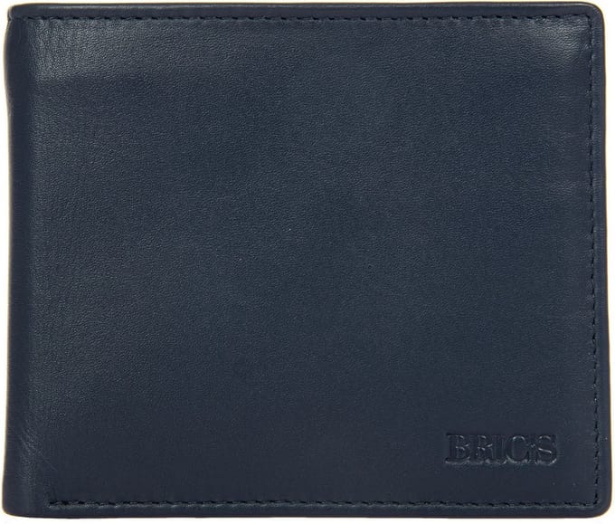 BRIC'S Leren Portemonnee Bernina Wallet Ocean Blue Donkerblauw