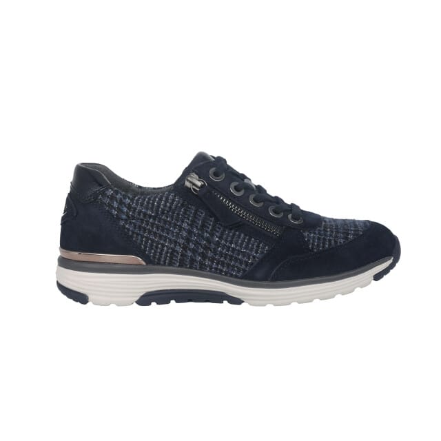 Gabor rollingsoft sensitive 76.973.66 - dames rollende wandelsneaker - Blauw - maat 37.5 (EU) 4.5 (UK)