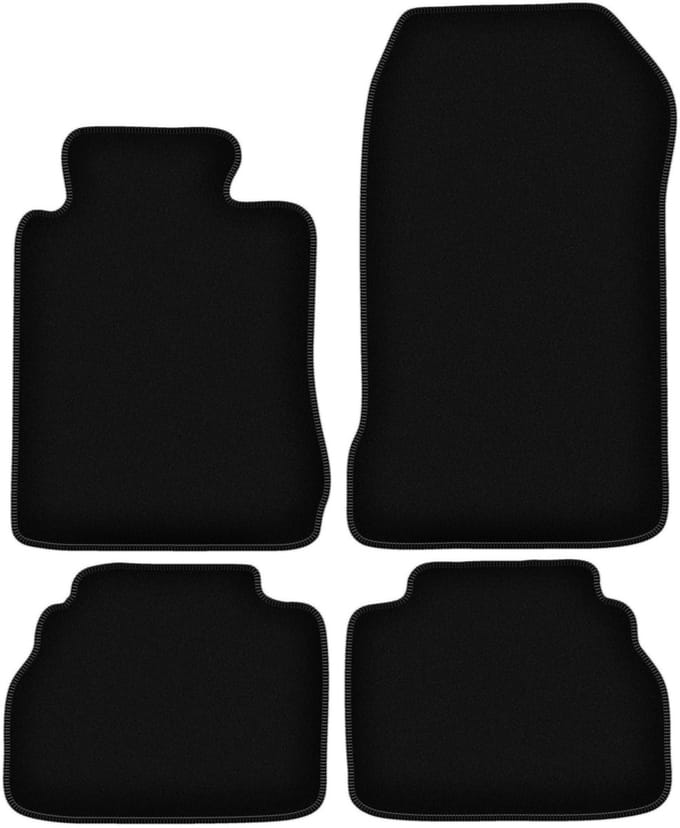 BASIC zwarte veloursmatten voor: Mercedes E W210 sedan, stationwagen (1995-2003)