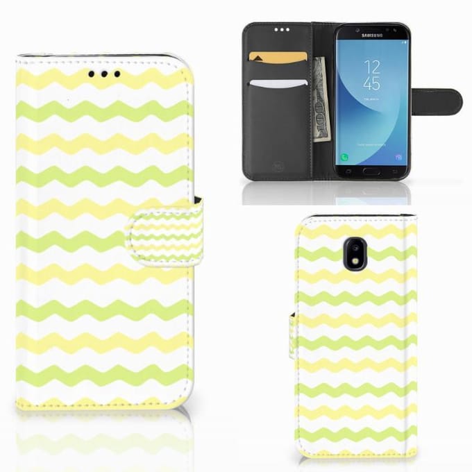 Samsung Galaxy A30 Telefoon Hoesje Waves Yellow