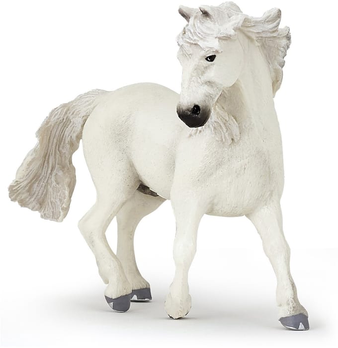 PAPO Speelfiguur - Paard - Camargue paard - Wit 11x 5x10cm