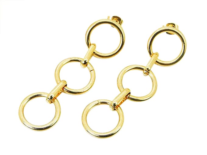 Montebello Oorbellen Bomai Gold - 316L Staal - ∅18mm - 66mm
