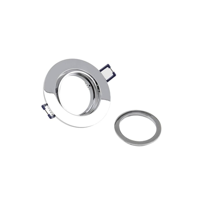 Deko Light Samsola, rund, glänzend, Silber 110041 Plafondspot GU10 Zilver (glanzend)