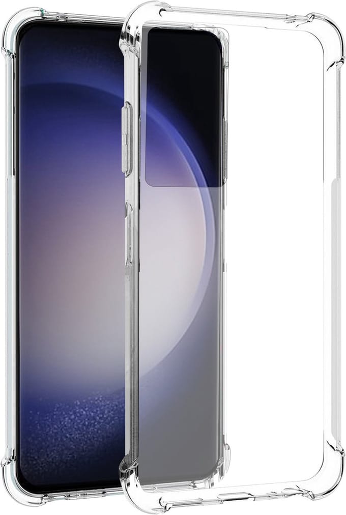 Samsung Galaxy S23 hoesje transparant siliconen backcover shockproof