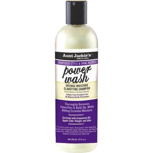Shampoo Aunt Jackie's Curls & Coils Grapeseed Power Wash (355 ml)
