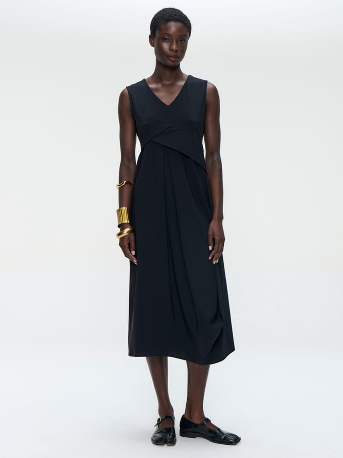Almi dress technical jersey | Black - Black / S