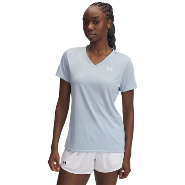 Under Armour Tech V-Neck Sportshirt dames Blauw M/38