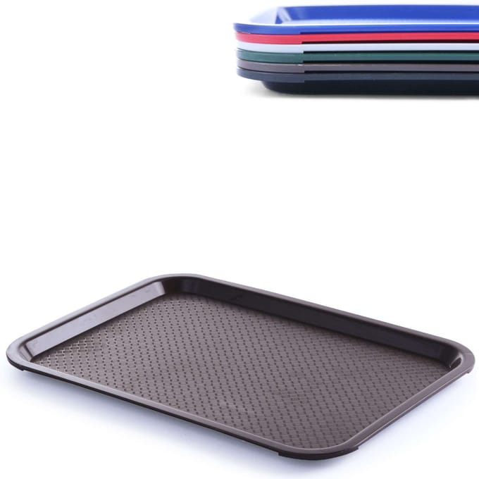 HENDI Medium fastfood dienblad – polypropyleen – bruin – 305x415x20 mm