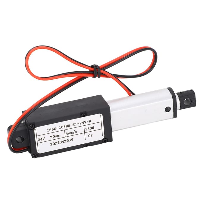 DC24V Elektrische Lineaire Actuator 20mm Slag 150N 4mms IPX4 Lineaire Bewegingsactuator voor Robotstofzuiger