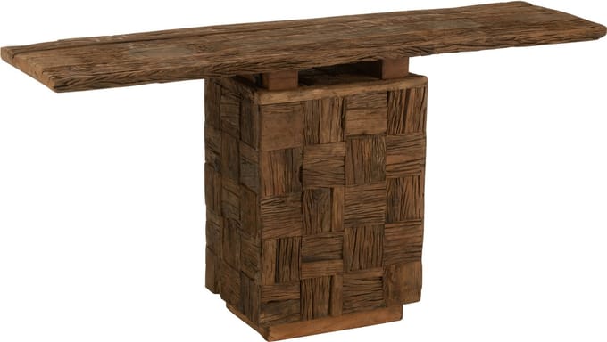 J-Line console Woody - hout - naturel