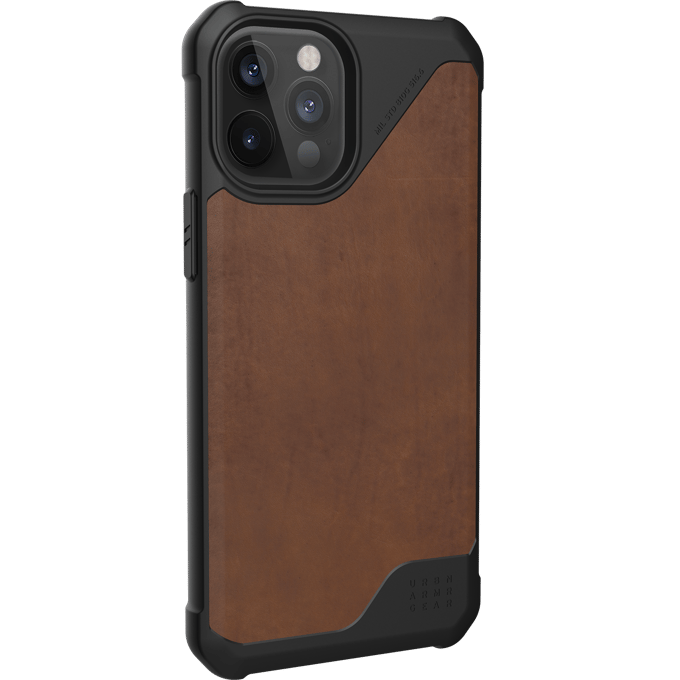 UAG Metropolis LT Backcover voor de Apple iPhone 12 Pro Max - Leather Brown
