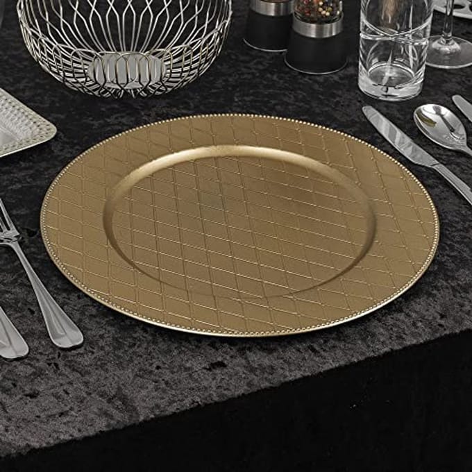 33cm Kerst Diner Oplader Platen - Herbruikbare Placemats voor Eettafel Decoratie