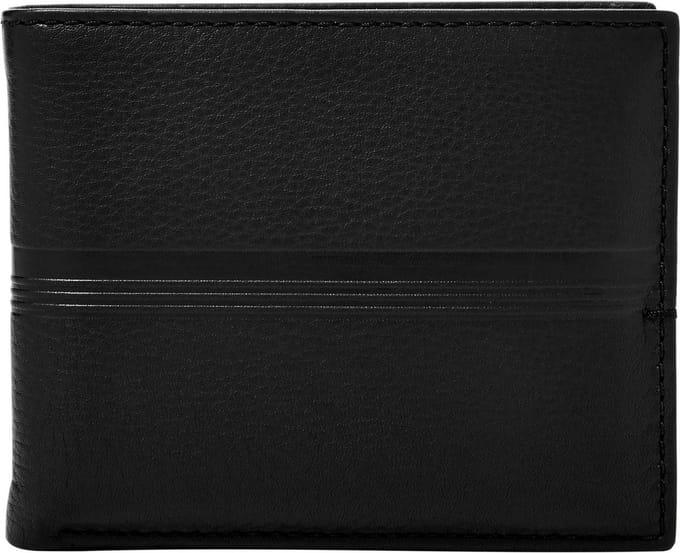FOSSIL Kaarthoes Roger Passcase Black Zwart