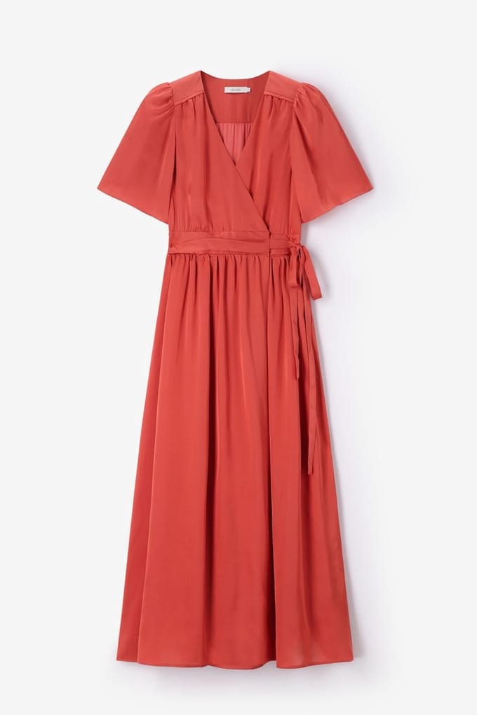 Sissy-Boy - Lichtrode maxi wikkeljurk