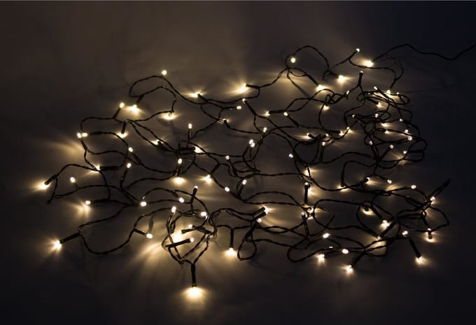Benson LED lichtsnoer - warm wit - 100 LED's - 11,2 meter - IP44 - binnen en buiten