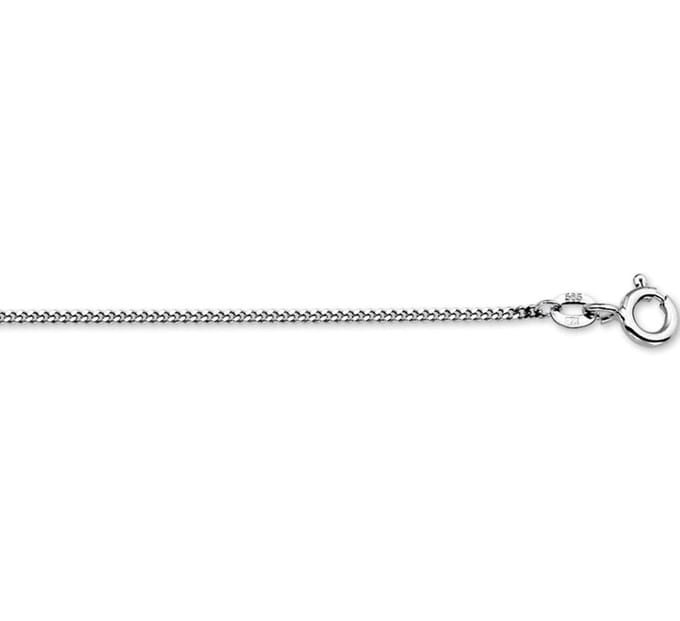 Witgouden Collier gourmet 1 4105081 38 cm