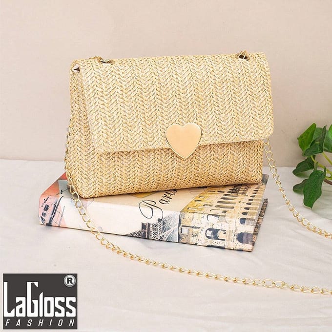 LaGloss® Messenger Schoudertas Abrikoos tas - Schoudertas - Accessoire - Hartjessluiting - 21 x 4 x 15 cm **
