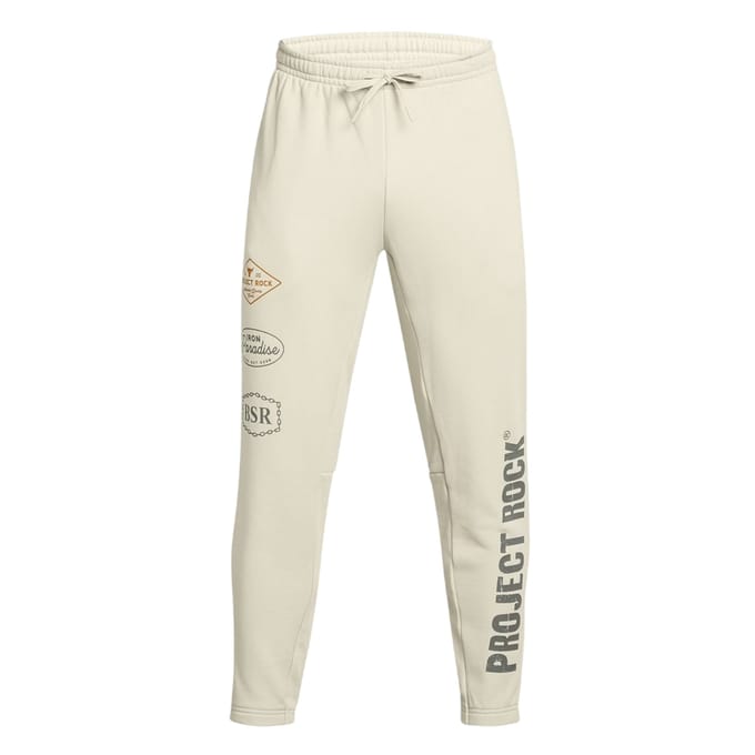 Under Armour Joggingbroek voor heren met 'Project Rock'-print (Wit)