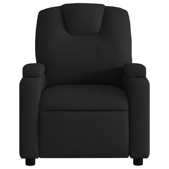 vidaXL - Fauteuil - verstelbaar - stof - zwart