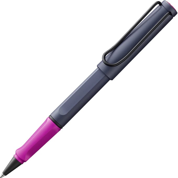 Lamy safari - rollerball pen - limited edition pink cliff - medium - blauwgrijs/roze