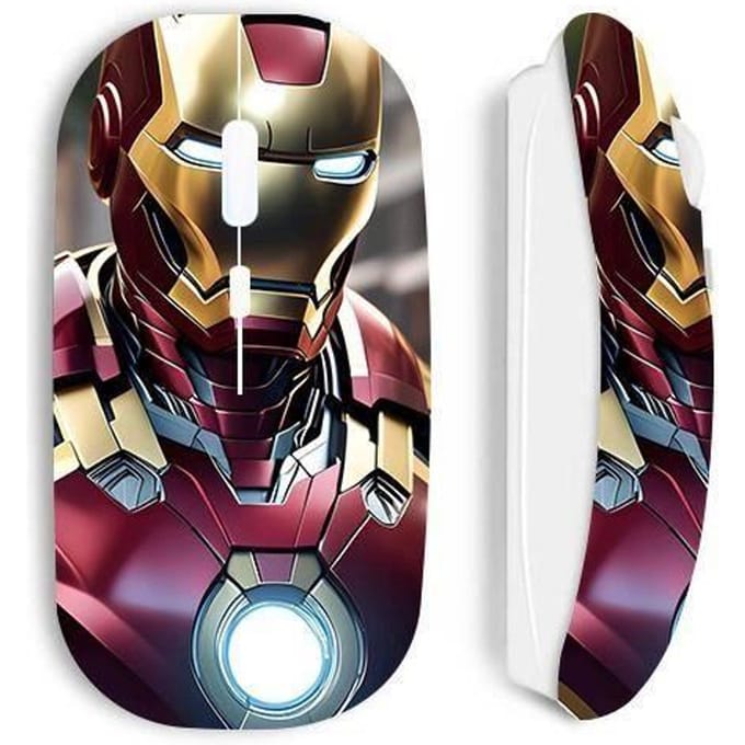 Souris - Maniacase - Iron Man Avengers - Sans Fil - Design Ergonomique - Confort Optimal