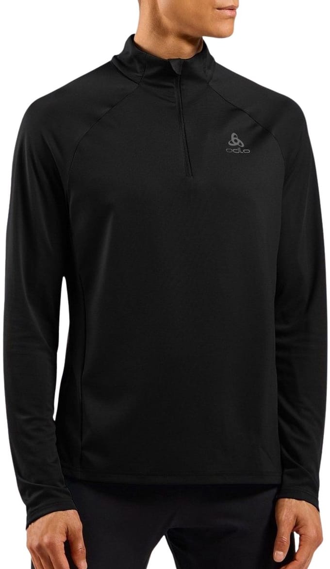 Odlo Essential Ceramiwarm Midlayer 1/2 Zip Heren - Zwart - Maat XXL