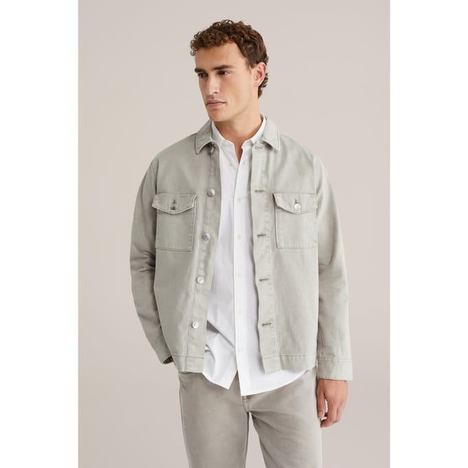 WE Fashion Overshirt Greige Taglia: M | Giacche leggere Outlet | Uomo